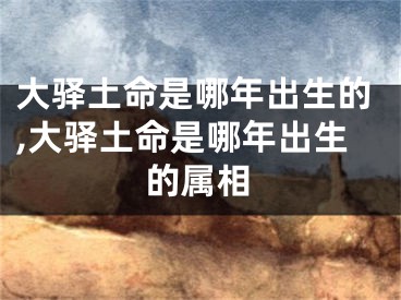 大驿土命是哪年出生的,大驿土命是哪年出生的属相