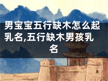 男宝宝五行缺木怎么起乳名,五行缺木男孩乳名