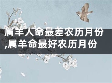 属羊人命最差农历月份,属羊命最好农历月份