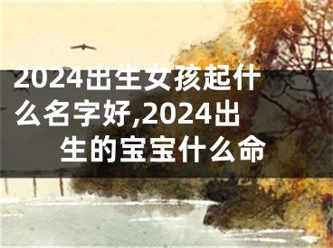 2024出生女孩起什么名字好,2024出生的宝宝什么命