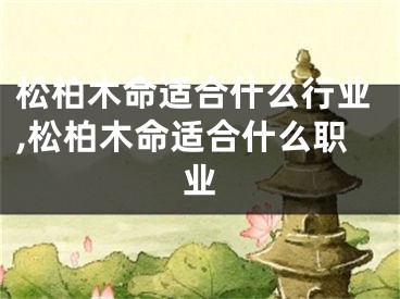松柏木命适合什么行业,松柏木命适合什么职业