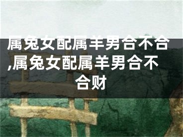 属兔女配属羊男合不合,属兔女配属羊男合不合财