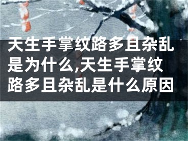 天生手掌纹路多且杂乱是为什么,天生手掌纹路多且杂乱是什么原因