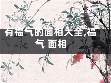 有福气的面相大全,福气 面相