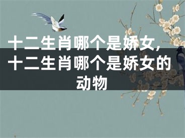 十二生肖哪个是娇女,十二生肖哪个是娇女的动物