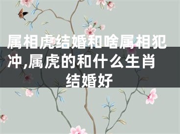 属相虎结婚和啥属相犯冲,属虎的和什么生肖结婚好