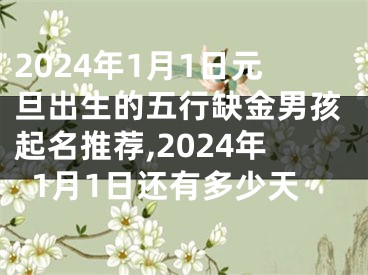2024年1月1日元旦出生的五行缺金男孩起名推荐,2024年1月1日还有多少天