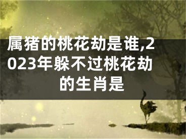 属猪的桃花劫是谁,2023年躲不过桃花劫的生肖是