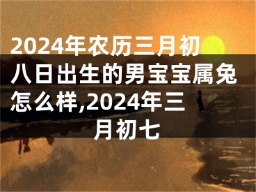 2024年农历三月初八日出生的男宝宝属兔怎么样,2024年三月初七
