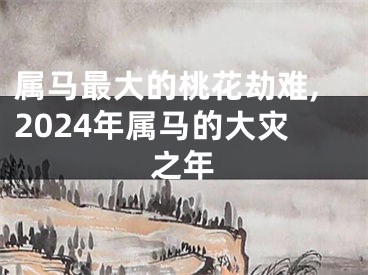 属马最大的桃花劫难,2024年属马的大灾之年