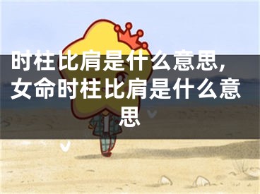 时柱比肩是什么意思,女命时柱比肩是什么意思
