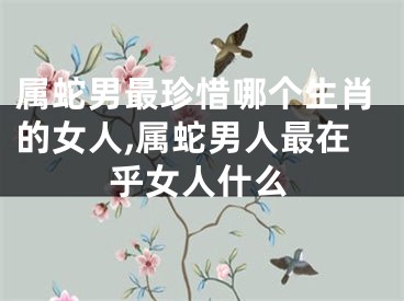 属蛇男最珍惜哪个生肖的女人,属蛇男人最在乎女人什么