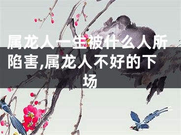 属龙人一生被什么人所陷害,属龙人不好的下场