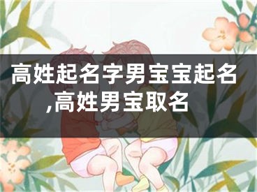 高姓起名字男宝宝起名,高姓男宝取名