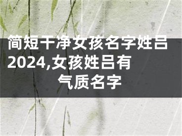 简短干净女孩名字姓吕2024,女孩姓吕有气质名字