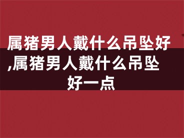 属猪男人戴什么吊坠好,属猪男人戴什么吊坠好一点