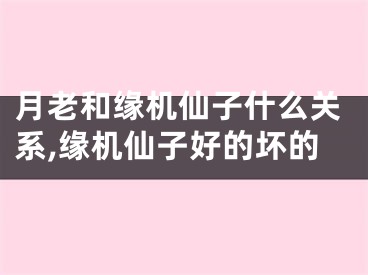 月老和缘机仙子什么关系,缘机仙子好的坏的