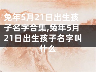 兔年5月21日出生孩子名字合集,兔年5月21日出生孩子名字叫什么