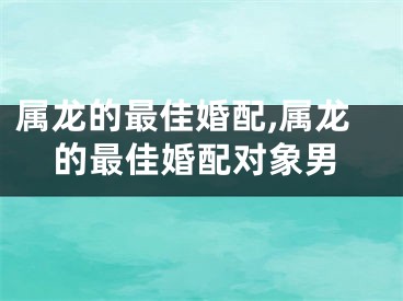 属龙的最佳婚配,属龙的最佳婚配对象男
