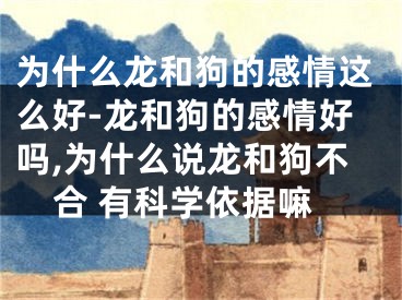 为什么龙和狗的感情这么好-龙和狗的感情好吗,为什么说龙和狗不合 有科学依据嘛