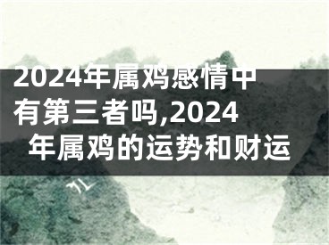 2024年属鸡感情中有第三者吗,2024年属鸡的运势和财运