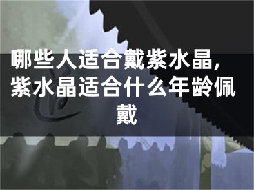 哪些人适合戴紫水晶,紫水晶适合什么年龄佩戴