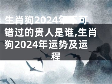 生肖狗2024年不可错过的贵人是谁,生肖狗2024年运势及运程