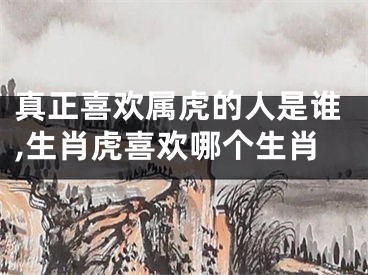 真正喜欢属虎的人是谁,生肖虎喜欢哪个生肖