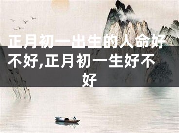 正月初一出生的人命好不好,正月初一生好不好