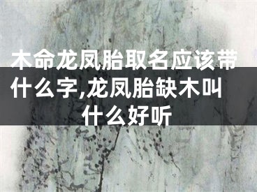 木命龙凤胎取名应该带什么字,龙凤胎缺木叫什么好听
