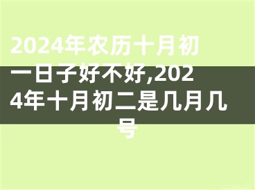 2024年农历十月初一日子好不好,2024年十月初二是几月几号