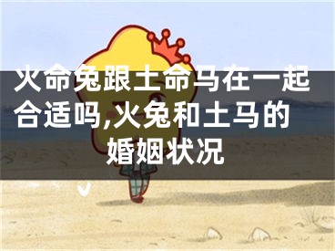 火命兔跟土命马在一起合适吗,火兔和土马的婚姻状况