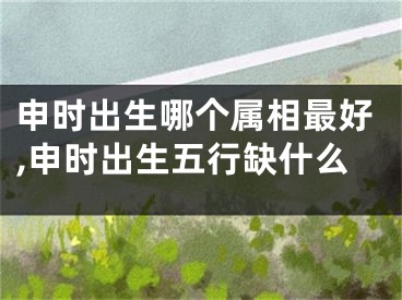 申时出生哪个属相最好,申时出生五行缺什么