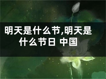 明天是什么节,明天是什么节日 中国