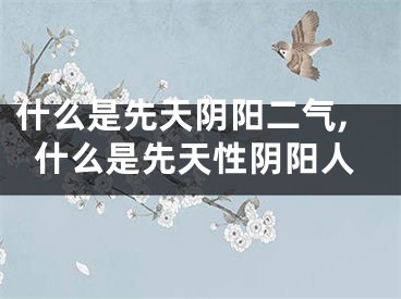 什么是先天阴阳二气,什么是先天性阴阳人