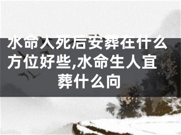 水命人死后安葬在什么方位好些,水命生人宜葬什么向