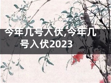 今年几号入伏,今年几号入伏2023