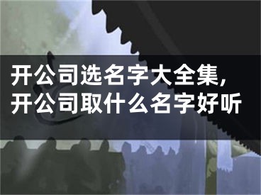 开公司选名字大全集,开公司取什么名字好听