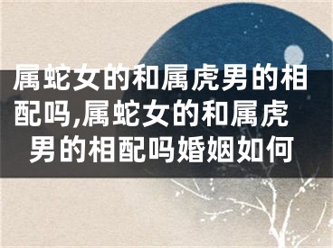 属蛇女的和属虎男的相配吗,属蛇女的和属虎男的相配吗婚姻如何