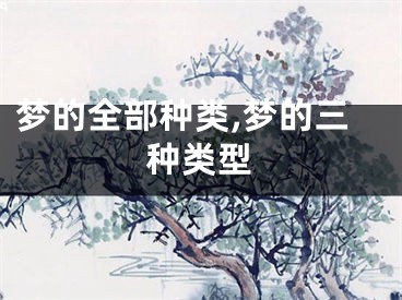 梦的全部种类,梦的三种类型