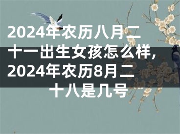 2024年农历八月二十一出生女孩怎么样,2024年农历8月二十八是几号