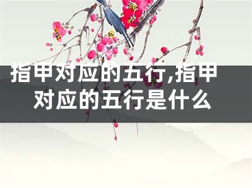 指甲对应的五行,指甲对应的五行是什么