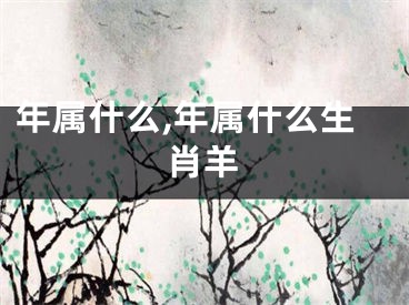 年属什么,年属什么生肖羊