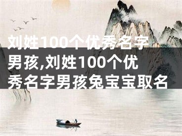 刘姓100个优秀名字男孩,刘姓100个优秀名字男孩兔宝宝取名