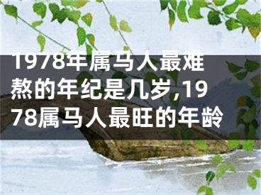 1978年属马人最难熬的年纪是几岁,1978属马人最旺的年龄