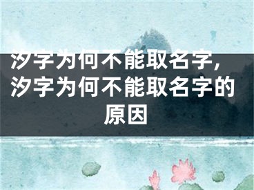 汐字为何不能取名字,汐字为何不能取名字的原因