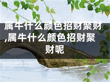 属牛什么颜色招财聚财,属牛什么颜色招财聚财呢
