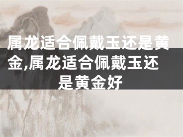 属龙适合佩戴玉还是黄金,属龙适合佩戴玉还是黄金好