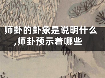 师卦的卦象是说明什么,师卦预示着哪些
