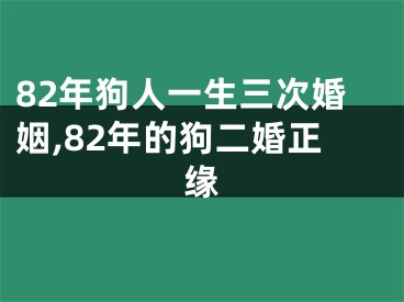 82年狗人一生三次婚姻,82年的狗二婚正缘